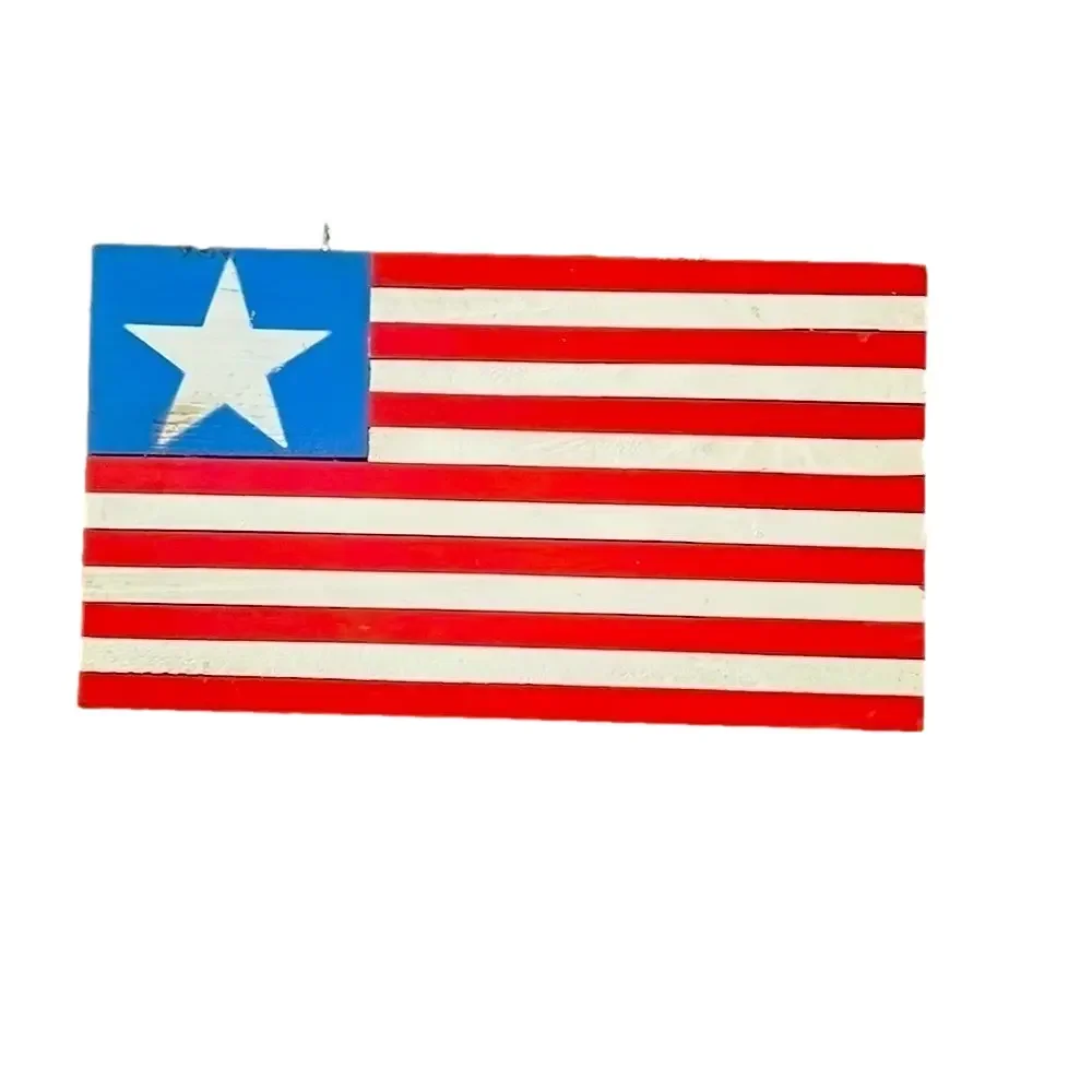 Hand Crafted wooden flag